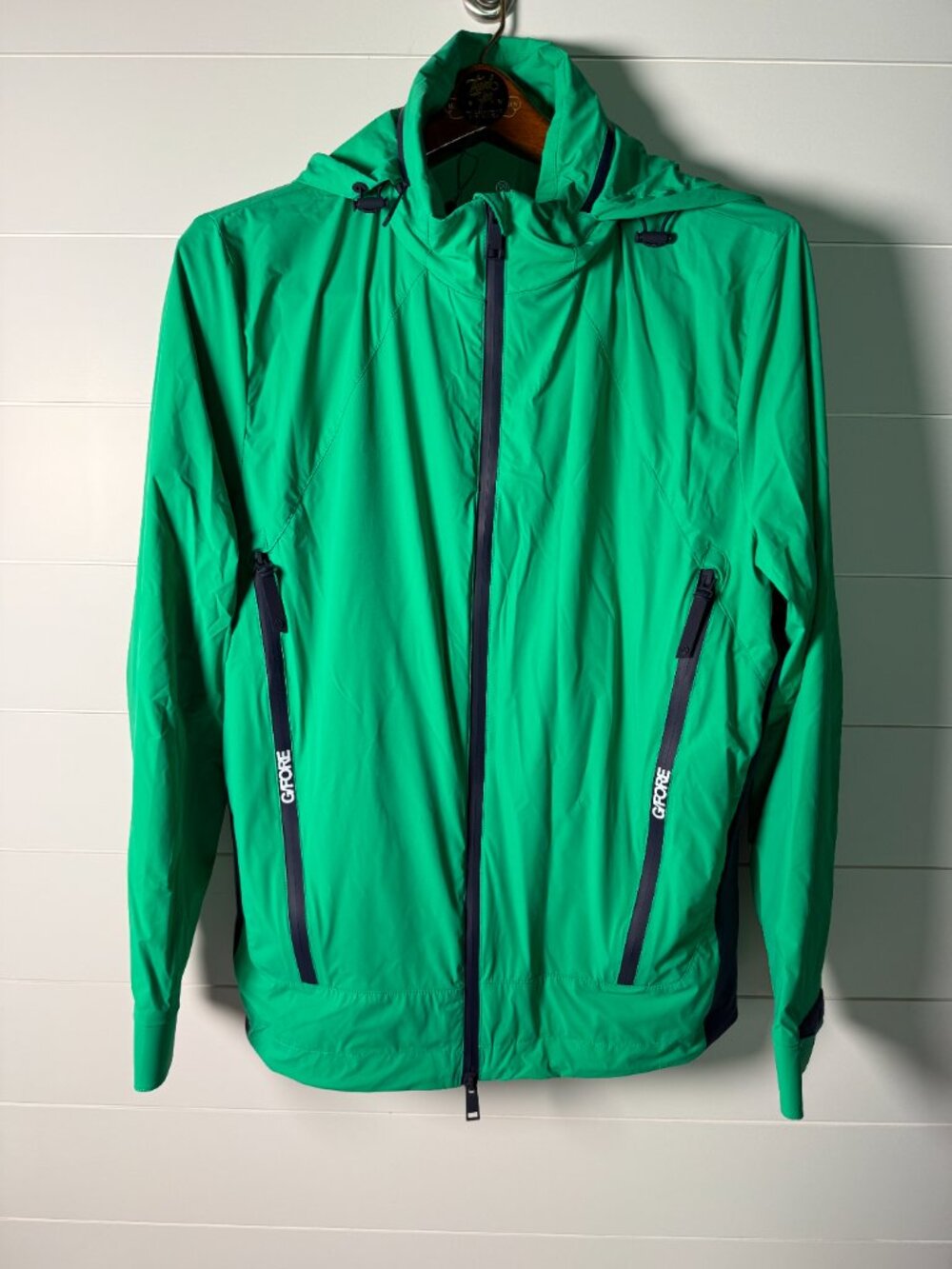NWT: G/FORE Whisper Water Repellent Hooded Golf Full Zip Jacket Green Size Med